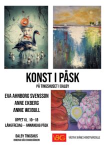 Konst i påsk på Dalby Tingshus